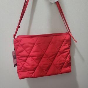 Quilted Red Crossbody Bag